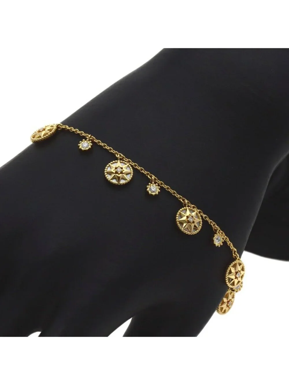 Dior Rose des Vents Diamond Bracelet 18K Yellow Gold